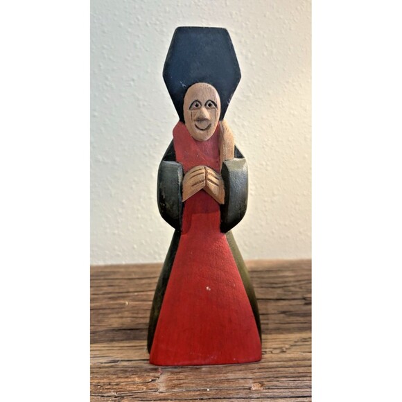 Benedito José Dos Santos Brazil Wood Block Carved Religious Figurine - Picture 1 of 11